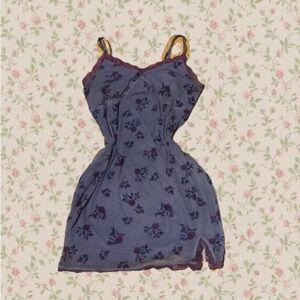 purple flower lingerie dress !
